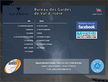 Tablet Screenshot of guides-montagne-valdisere.com